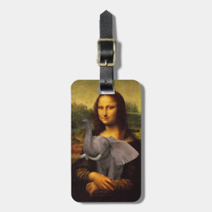 Mona Lisa Hugs Elephant Bagagebricka