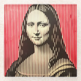 Mona Lisa i BAUHAUS optiska illusion stil