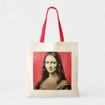 Mona Lisa i BAUHAUS optiska illusion stil