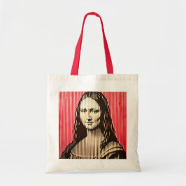 Mona Lisa i BAUHAUS optiska illusion stil Tygkasse
