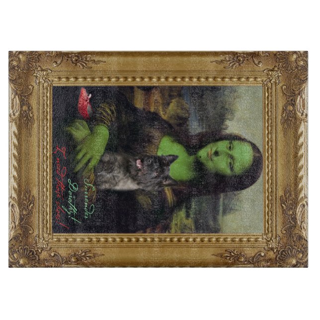 Mona Lisa i den Wizard of Oz parodiskärbrädan (Framsidan)