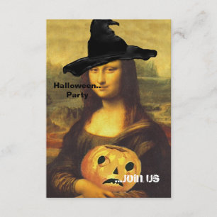 Mona Lisa ~ i inbjudningar för häxadräktparty