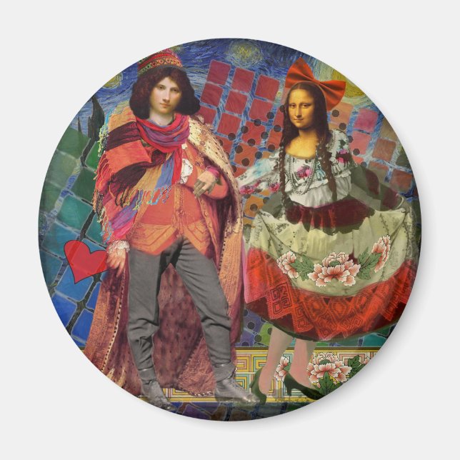 Mona Lisa i Kärlek Magnet (Framsidan)