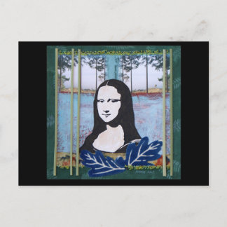 Mona Lisa i Land Vykort