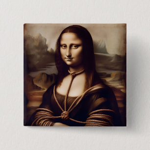 Mona Lisa i Rpes Shibari fläkt Knapp
