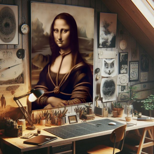 Mona Lisa i shibari Poster (Mona lisa in ropes poster)