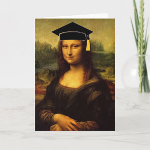 Mona Lisa i studentmössa och Tassel Kort