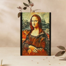 Mona Lisa i varmt färg Vykort