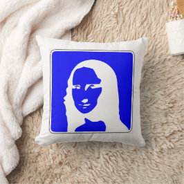 Mona Lisa Informationsvägmärkeskonst Kudde
