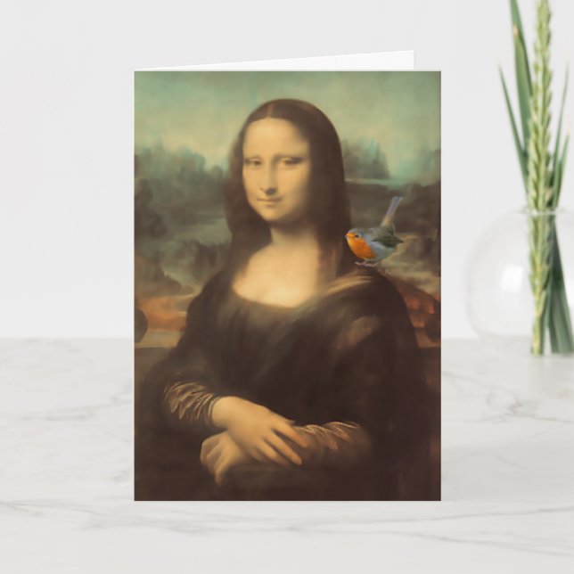 Mona Lisa julkort Helgkort (Framsida)