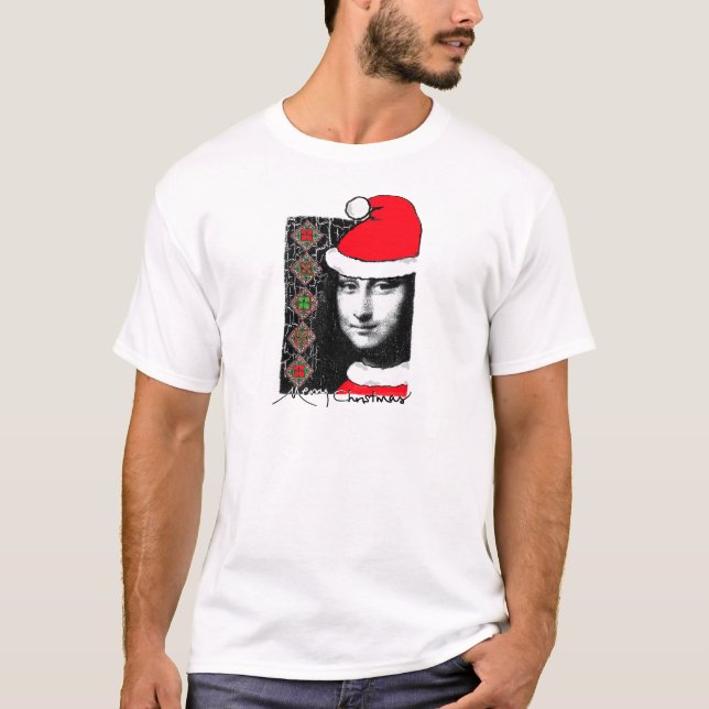 Mona LIsa julskjortor T-shirt (Framsida)