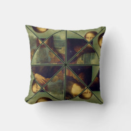 Mona Lisa Kaleidoscope Art Pillow Kudde