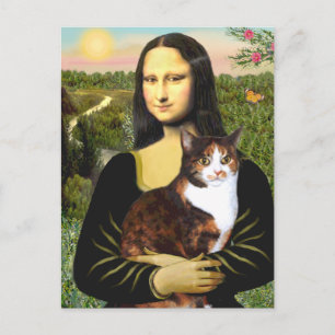 Mona Lisa - Kalico katt Vykort
