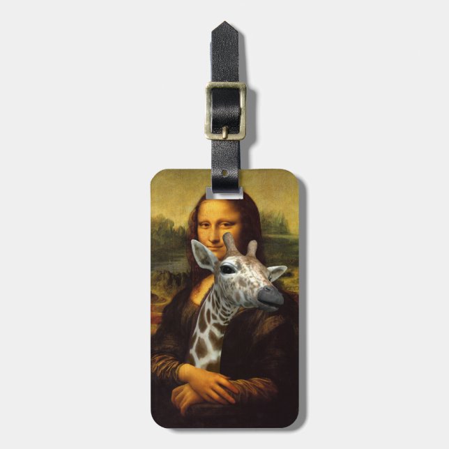 Mona Lisa Kärlek Giraffes Bagagebricka (Vertikal Framsida)