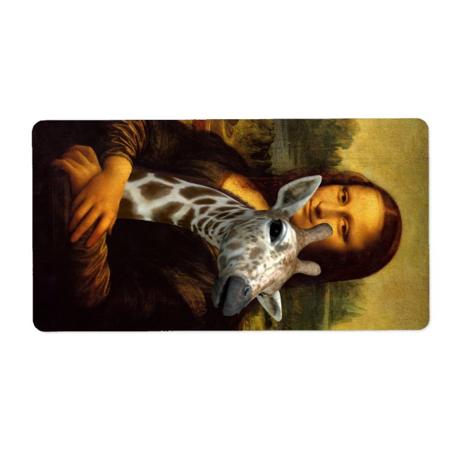 Mona Lisa Kärlek Giraffes Fraktsedel (Framsidan)
