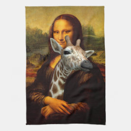 Mona Lisa Kärlek Giraffes Kökshandduk