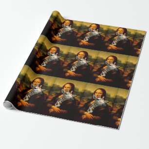Mona Lisa Kärlek Giraffes Presentpapper