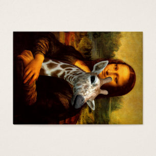 Mona Lisa Kärlek Giraffes Visitkort