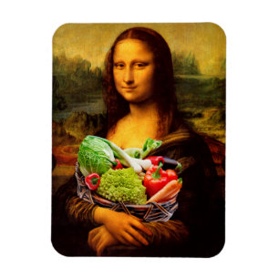 Mona Lisa Kärlek Grönsaker Magnet