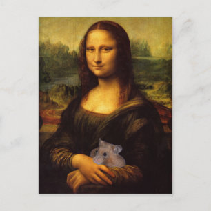 Mona Lisa Kärlek Hennes Hamster Vykort