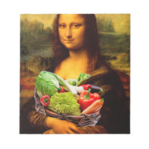 Mona Lisa Kärlek Vegetables Anteckningsblock