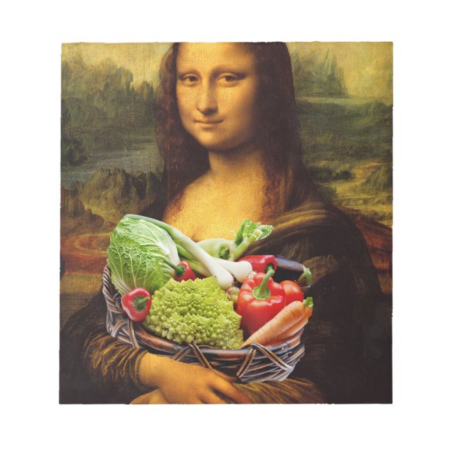 Mona Lisa Kärlek Vegetables Anteckningsblock (Framsida)