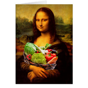 Mona Lisa Kärlek Vegetables Hälsningskort