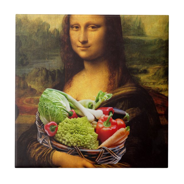 Mona Lisa Kärlek Vegetables Kakelplatta (Framsidan)