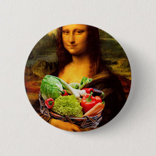 Mona Lisa Kärlek Vegetables Knapp