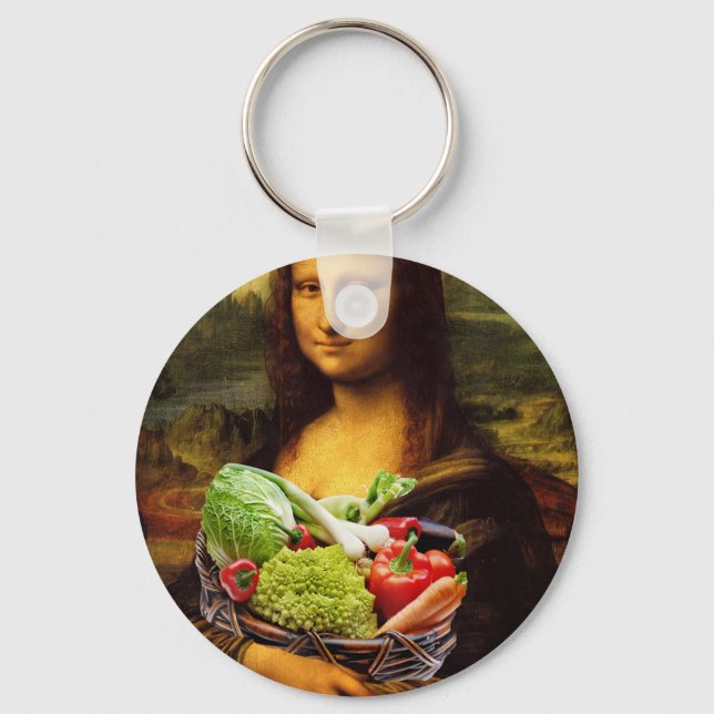 Mona Lisa Kärlek Vegetables Nyckelring (Framsida)
