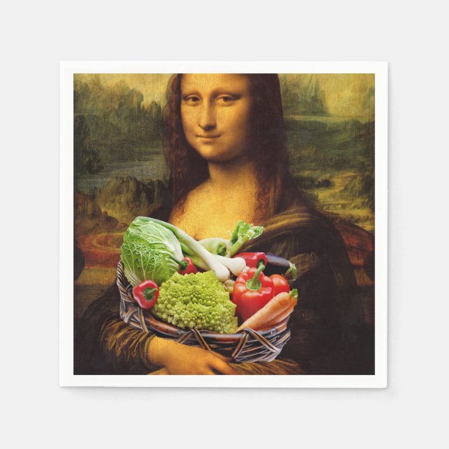 Mona Lisa Kärlek Vegetables Pappersservett (Framsidan)