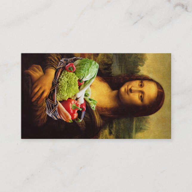 Mona Lisa Kärlek Vegetables Visitkort (Framsida)