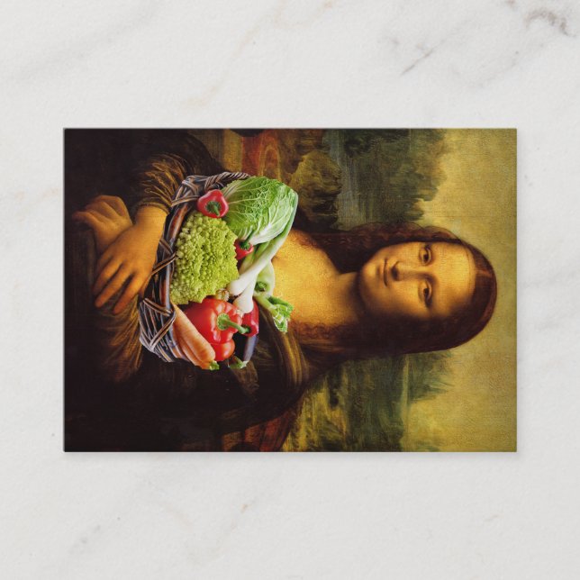 Mona Lisa Kärlek Vegetables Visitkort (Framsida)