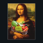 Mona Lisa Kärlek Vegetables Vykort<br><div class="desc">Inte bara veganer och vegetarianer kan le när de tittar vid berömden dam med det ljuva leendet</div>