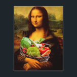 Mona Lisa Kärlek Vegetables Vykort<br><div class="desc">Inte bara veganer och vegetarianer kan le när de tittar vid berömden dam med det ljuva leendet</div>