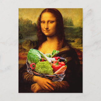 Mona Lisa Kärlek Vegetables Vykort
