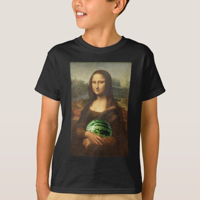 Mona Lisa Kärlek Watermelons Tee Shirt (Framsida)