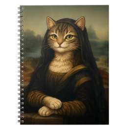 Mona Lisa Kattparodi Renässanskonst Anteckningsbok