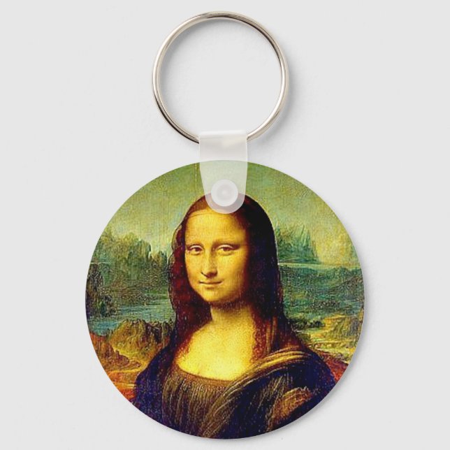 Mona Lisa, konst av Da Vinci, Nyckelring (Framsida)