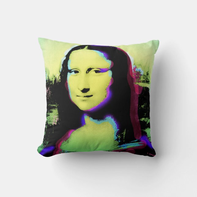 Mona Lisa konst kudder 1 Kudde (Framsida)