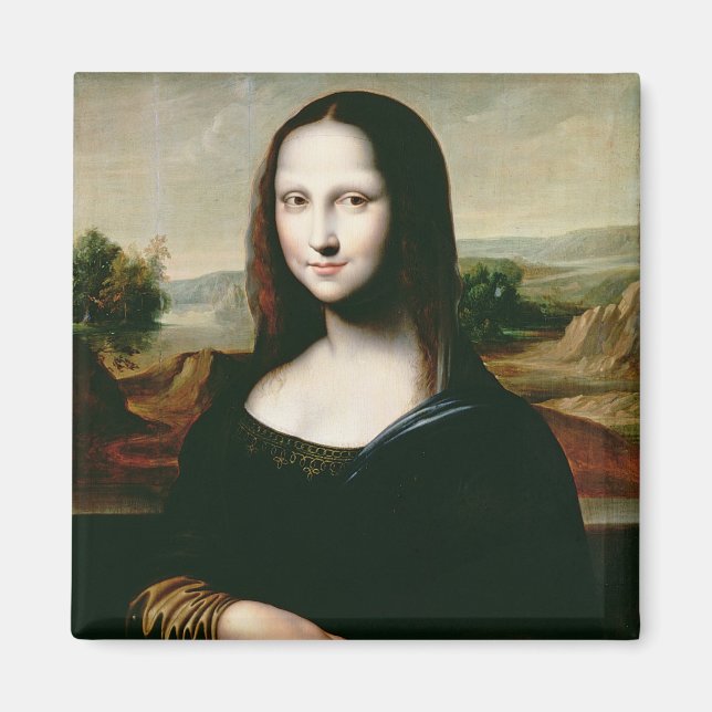 Mona Lisa, kopia av målningen av Leonardo da Vin Magnet (Framsidan)