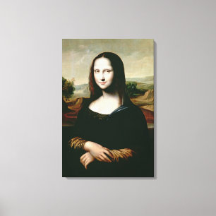 Mona Lisa, kopierar av målningen vid Leonardo da Canvastryck