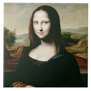 Mona Lisa, kopierar av målningen vid Leonardo da Kakelplatta