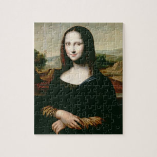 Mona Lisa, kopierar av målningen vid Leonardo da Pussel