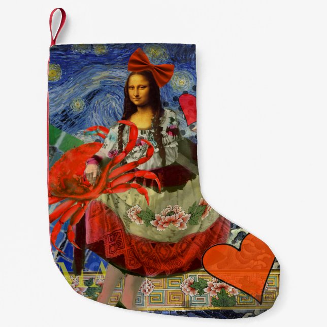 Mona Lisa Kul Zodiak Nyckfull  Liten Julstrumpa (Framsidan)