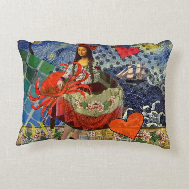 Mona Lisa Kul Zodiak Nyckfull  Prydnadskudde (Baksidan)