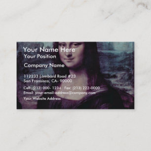 Mona Lisa (La Giaconda) vid Leonardo Da Vinci (Bes Visitkort