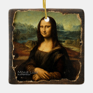 MONA LISA, La Gioconda, Julgransprydnad Keramik