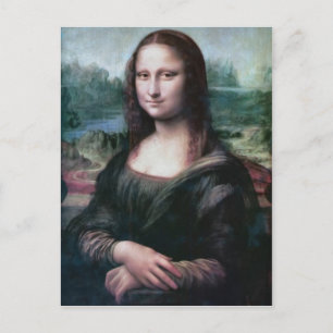 Mona Lisa la Gioconda Leonardo da Vinci-vykort Vykort