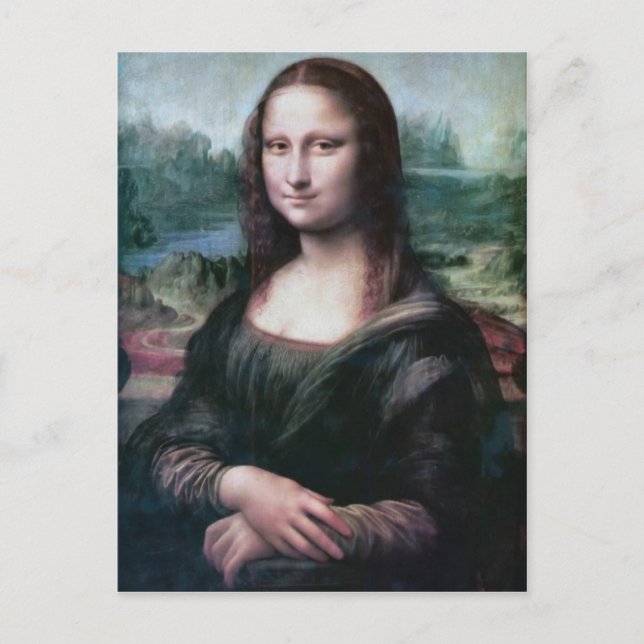 Mona Lisa la Gioconda Leonardo da Vinci-vykort Vykort (Framsida)